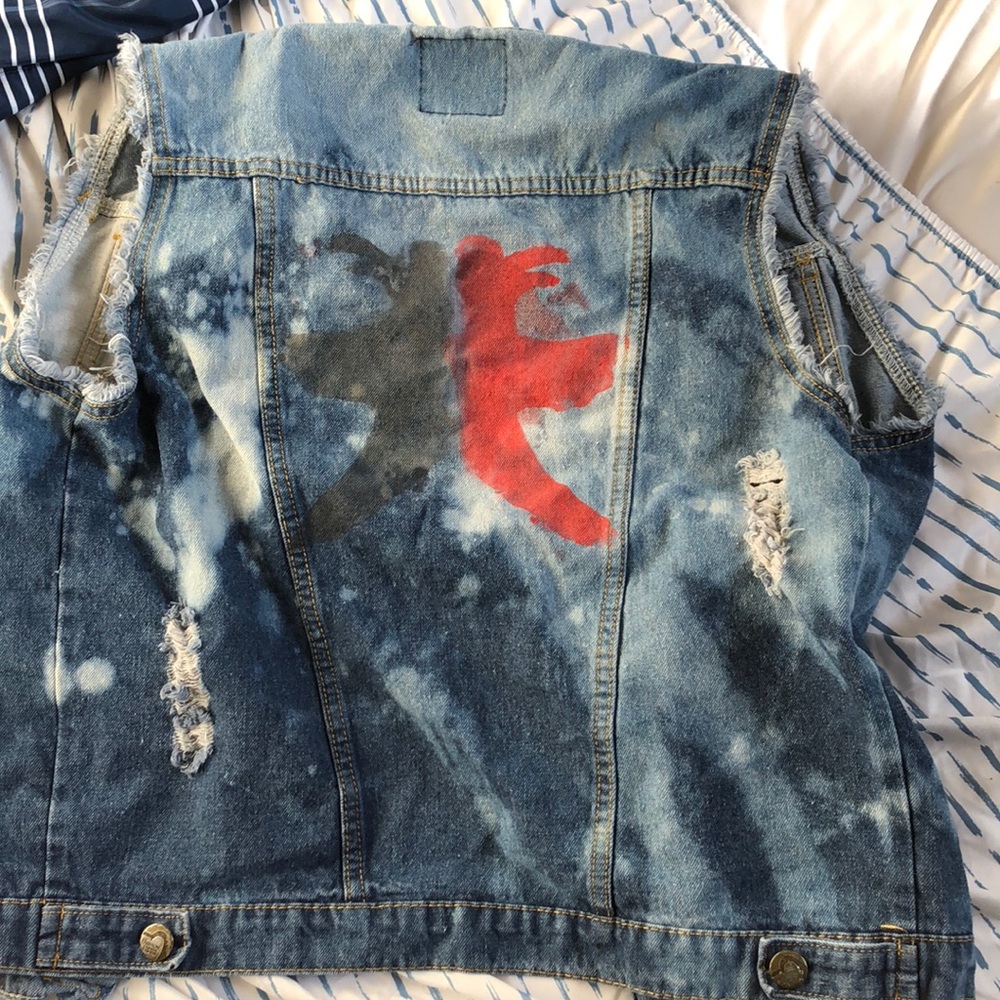 Infamous second son inspired denim jacket